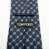 Tom Ford Navy Blue on Slate Grey Polka Dot Tie