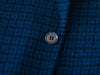 Loro Piana Navy Blue Check Silk Cashmere Blazer