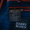 Loro Piana Navy Blue Check Silk Cashmere Blazer