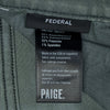 Paige Vintage Dark Forest Green Federal Jeans