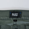 Paige Vintage Dark Forest Green Federal Jeans