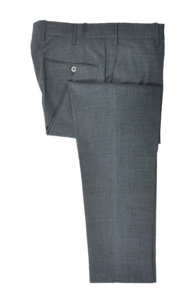 PT Torino Grey Techno Washable Wool Slim Fit Pants