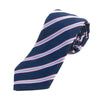 Thomas Pink Pink on Navy Blue Striped English Silk Tie