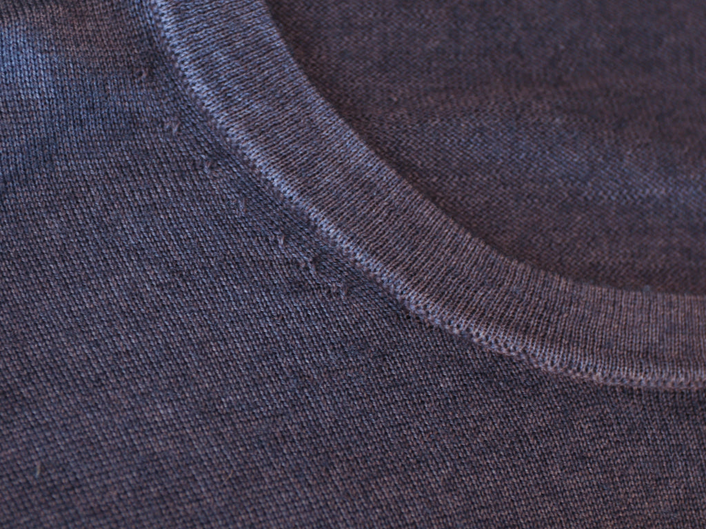 Patrick Assaraf Purple Merino Wool Sweater