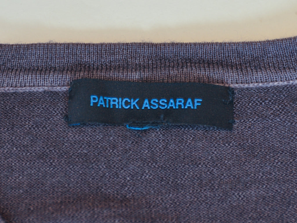 Patrick Assaraf Purple Merino Wool Sweater