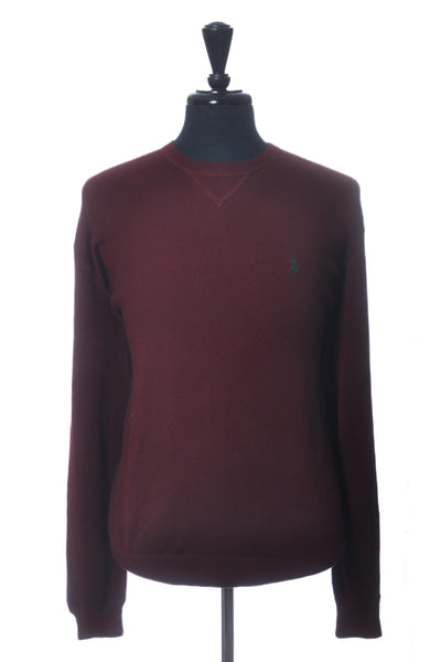 Polo Ralph Lauren NWT Merlot Cotton Crew Neck Sweater