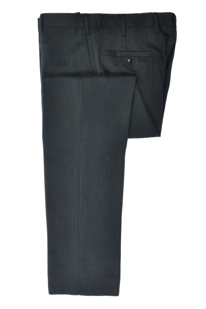 John Varvatos Grey Check Wool Pants