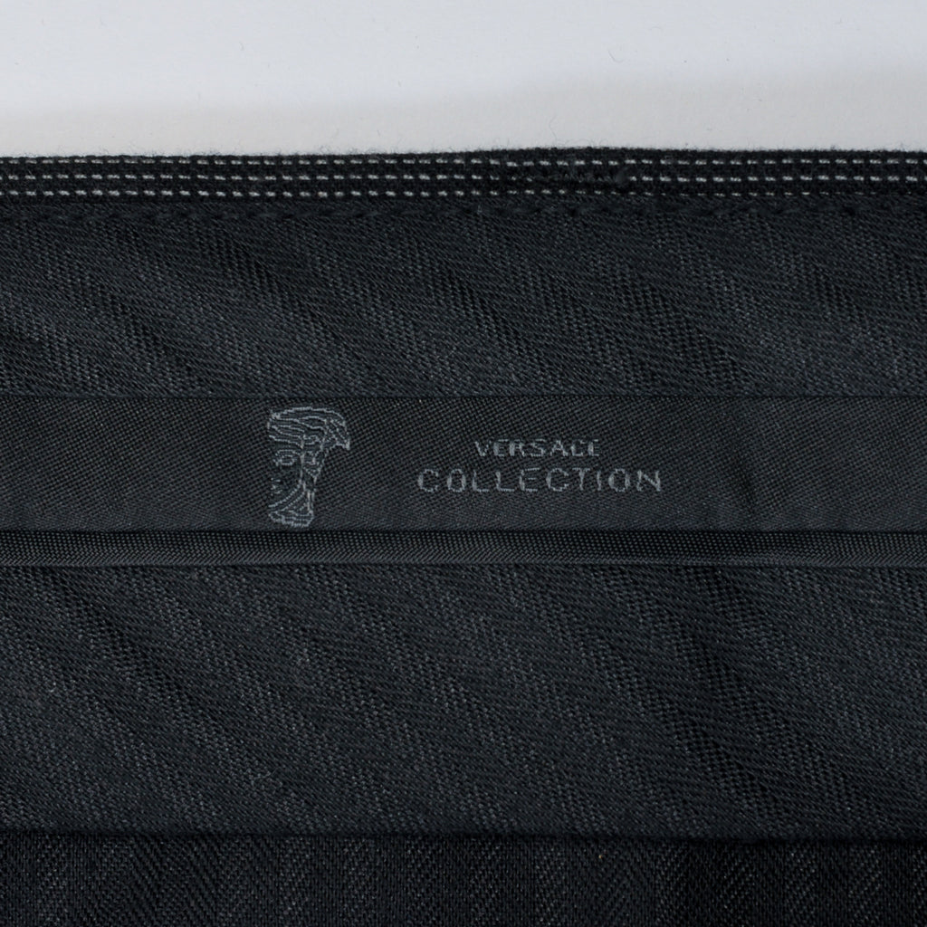 John Varvatos Grey Check Wool Pants