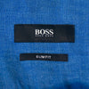 Hugo Boss Blue Slim Fit Linen Jason Shirt