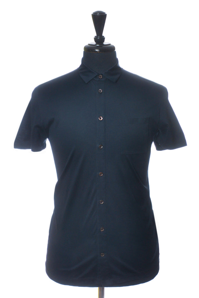 Hugo Boss Midnight Blue Slim Fit Mercerized Cotton Puno_03 Shirt