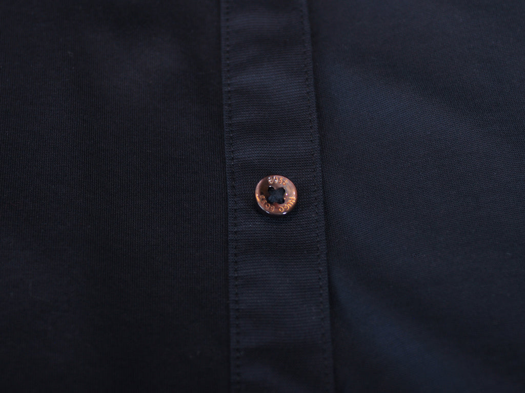 Hugo Boss Midnight Blue Slim Fit Mercerized Cotton Puno_03 Shirt