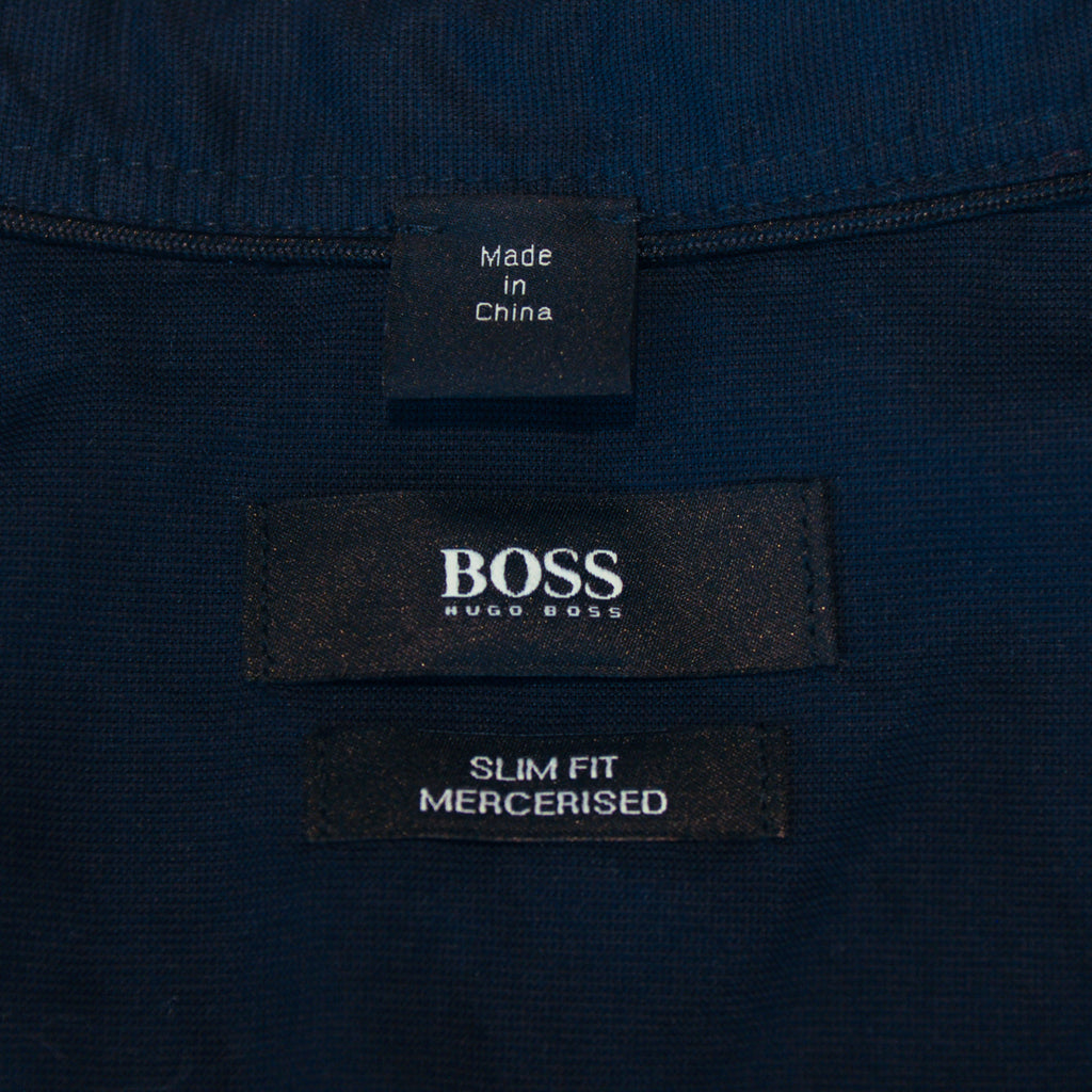 Hugo Boss Midnight Blue Slim Fit Mercerized Cotton Puno_03 Shirt