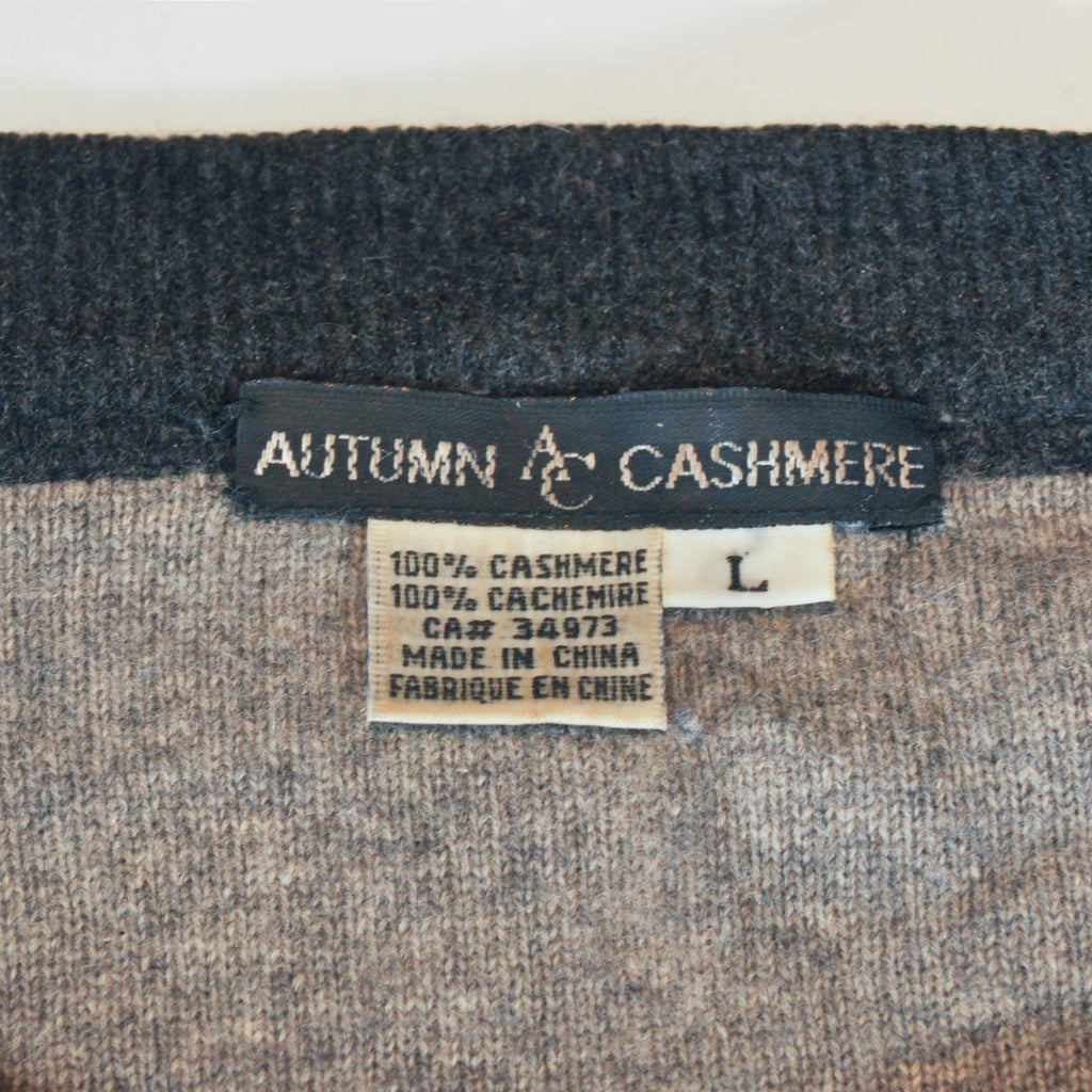 Autumn Cashmere Dark Grey Crew Neck Sweater