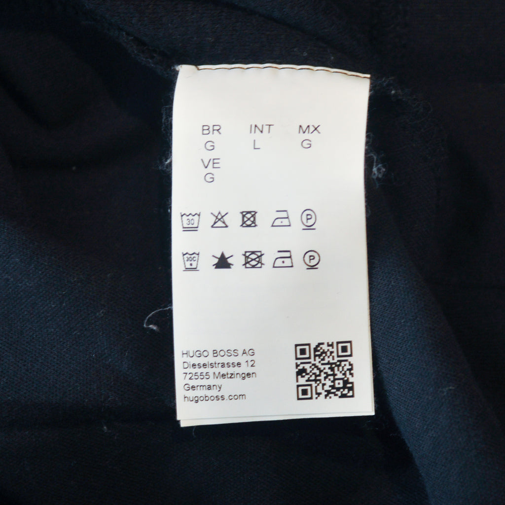 Hugo Boss Black Waffle Knit Sidney Quarter Zip Sweater