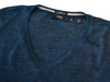 Hugo Boss Dark Blue Melba-N Merino Wool V-Neck Sweater