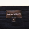 Emporio Armani Black Letter Jacquard Crew Neck Sweater