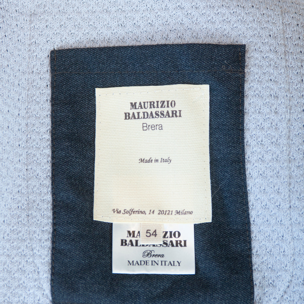 Maurizio Balldassari Cement Grey Knit Swacket Blazer