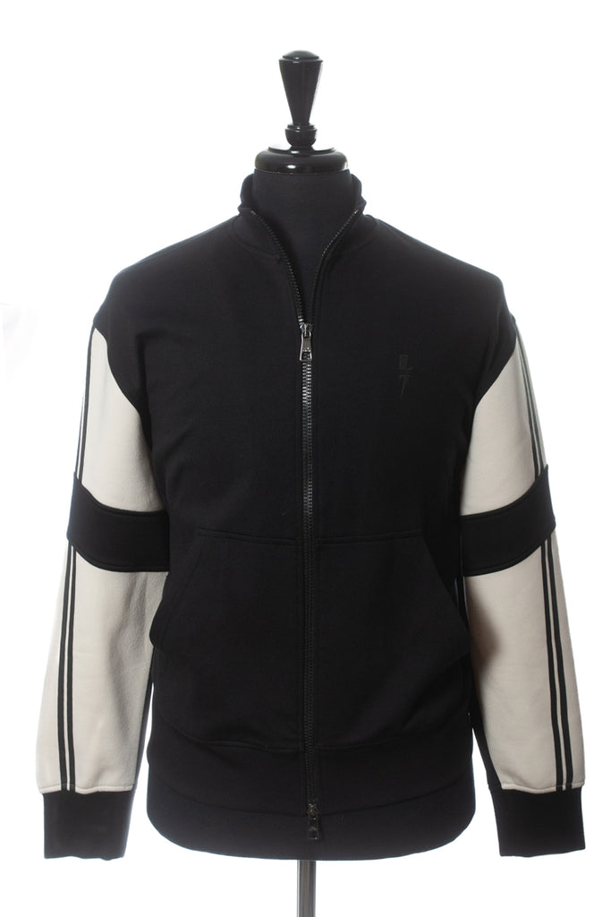 Neil Barrett Black Easy Fit Blouson Track Top Jacket