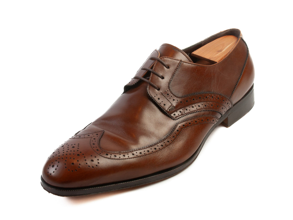 Salvatore Ferragamo Brown Longwing Shoes