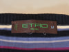 Etro Purple Striped Cotton Crew Neck Sweater