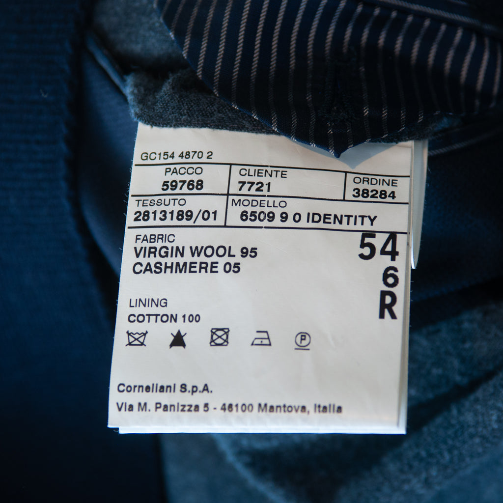 Corneliani Black Cashmere Blend Identity Blazer