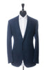 Corneliani Dark Blue Cashmere Blend Twill Gate Blazer
