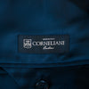 Corneliani Navy Blue Check Silk Linen Cashmere Academy Blazer
