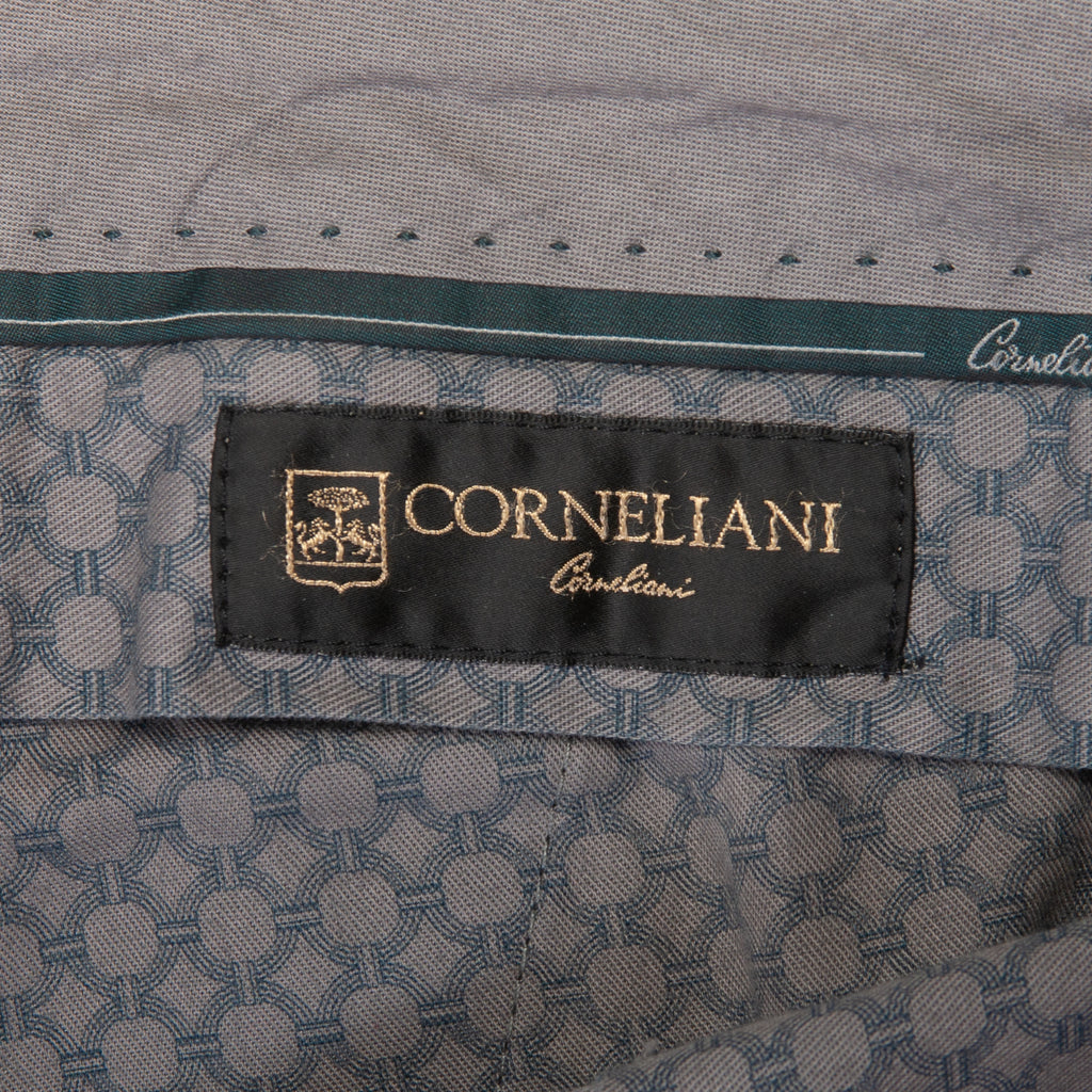 Corneliani Navy Blue Wool Pants
