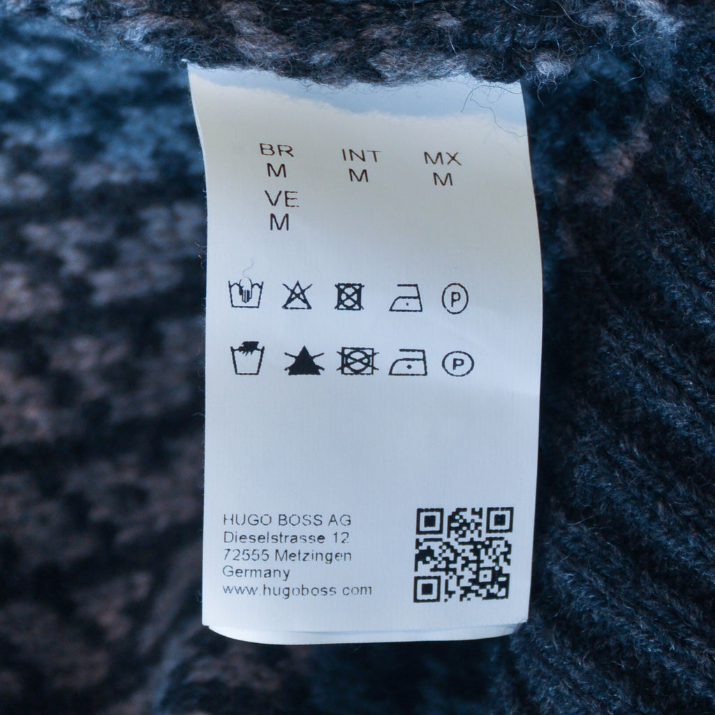 Hugo Boss Grey Patterned Ernestino Cardigan