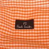 Paul Smith Orange Gingham Check Short Sleeve Shirt