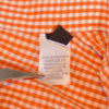 Paul Smith Orange Gingham Check Short Sleeve Shirt