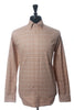 Burberry Brown Check Button Down Classic Fit Shirt