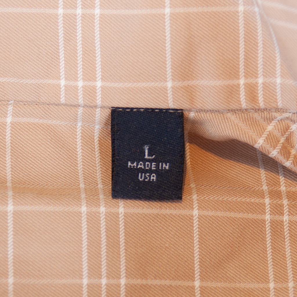 Burberry Brown Check Button Down Classic Fit Shirt
