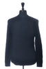 Patrick Assaraf Black Jacquard Merino Wool Sweater