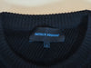 Patrick Assaraf Black Jacquard Merino Wool Sweater