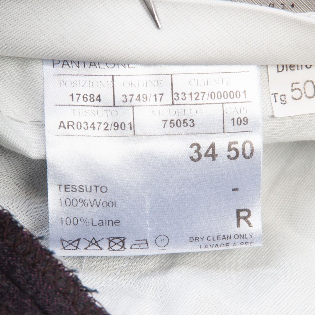 Canali Merlot Flannel Impeccable Kei Pants