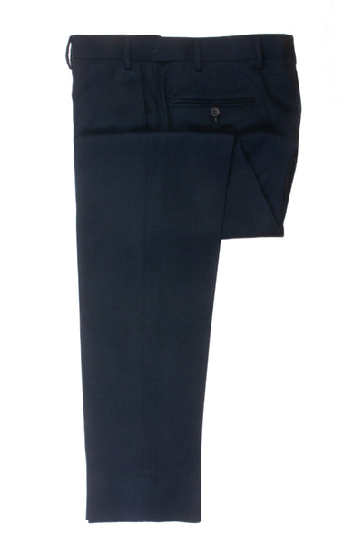 Canali Navy Blue Flannel Impeccable Kei Pants