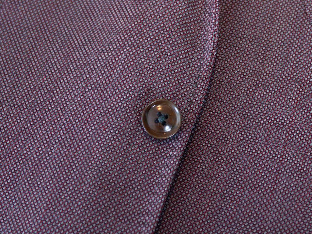 Hugo Boss Red Birdseye Mitchel Blazer