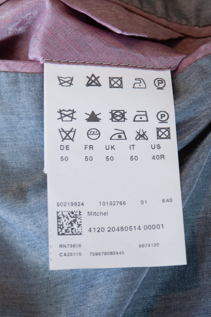 Hugo Boss Red Birdseye Mitchel Blazer