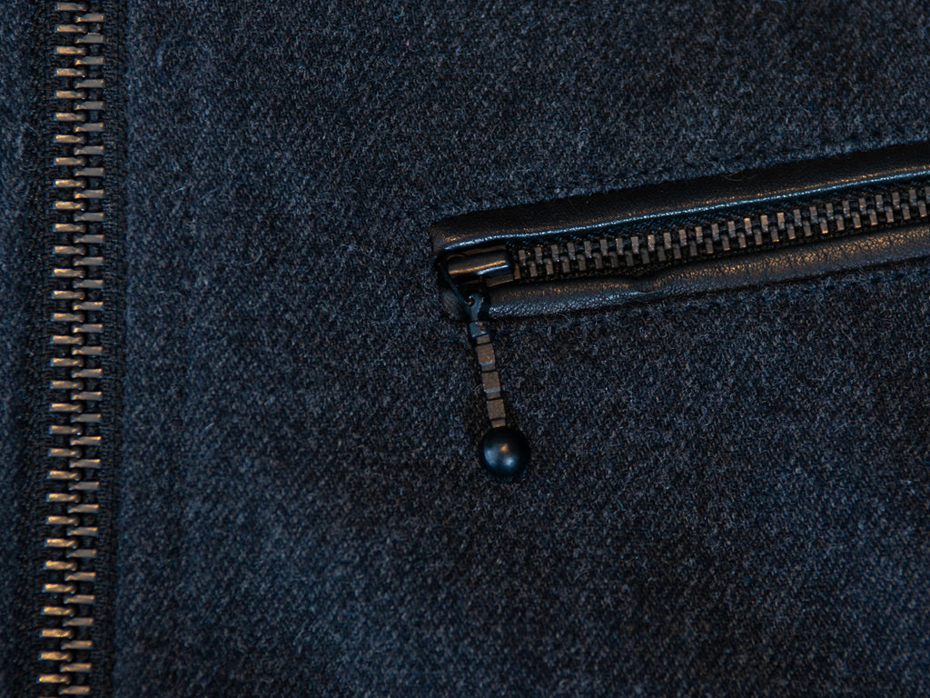 Diesel Grey Wool Blend Varsity Jacket