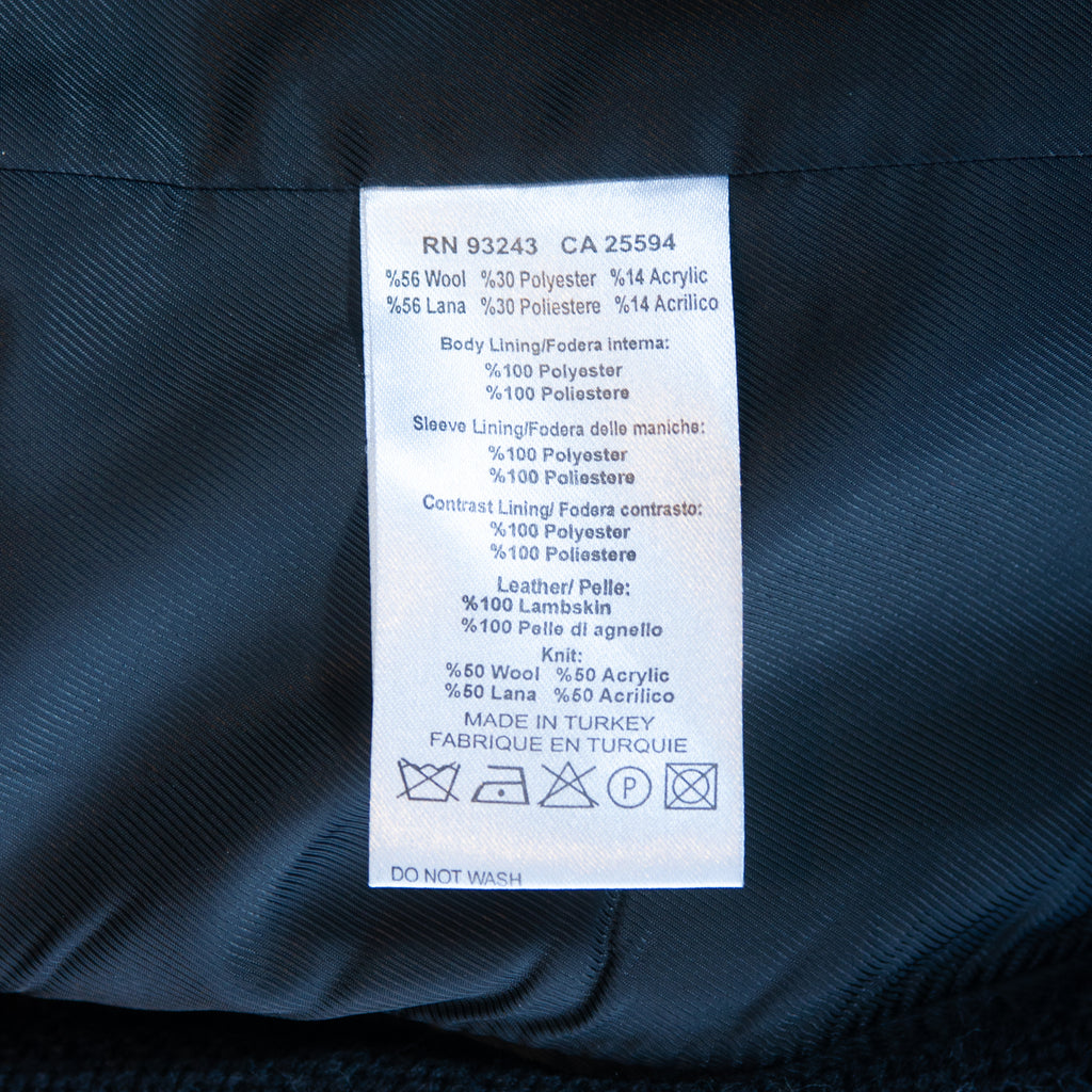 Diesel Grey Wool Blend Varsity Jacket