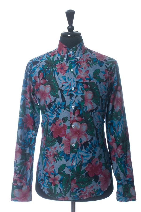 Naked & Famous Floral Print Button Down Shirt