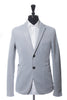 Jil Sander Sky Grey on Black Future Jersey Weave Blazer