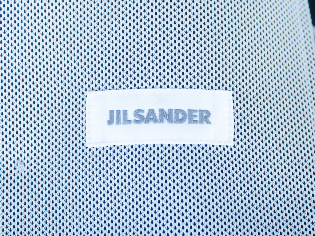 Jil Sander Sky Grey on Black Future Jersey Weave Blazer