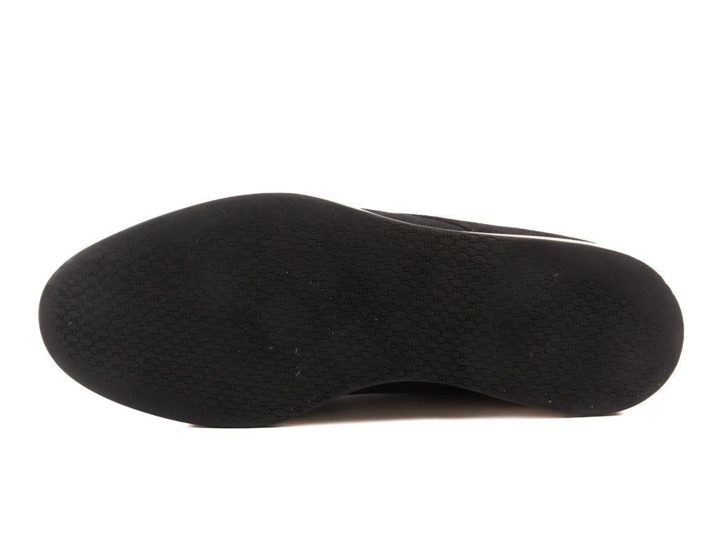 Hugo Boss Navy Blue Suede Derby Shoes