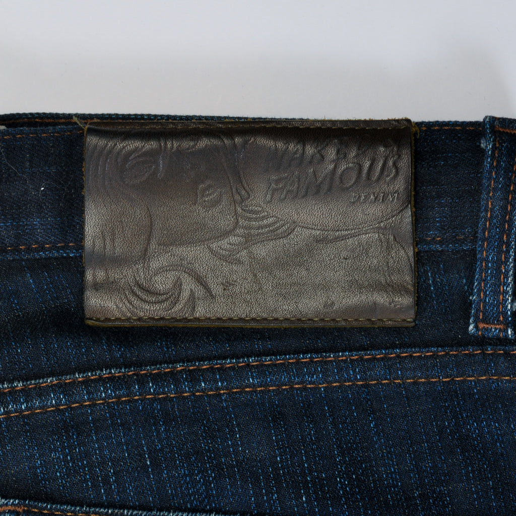Naked & Famous SuperSkinnyGuy Green Weft Slub Stretch Selvedge Jeans