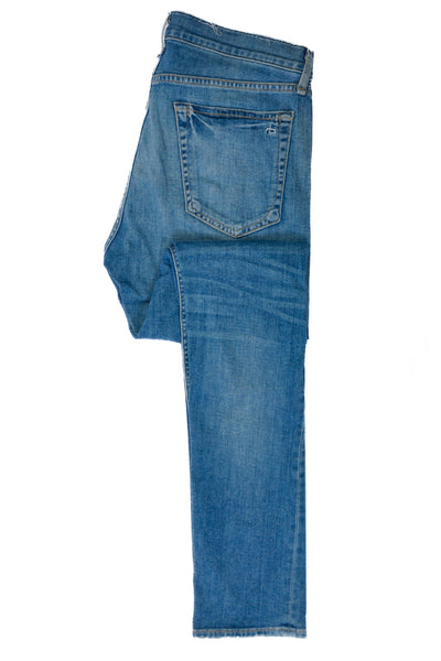 Rag & Bone Distressed Morrow Blue Fit1 Skinny Fit Jeans