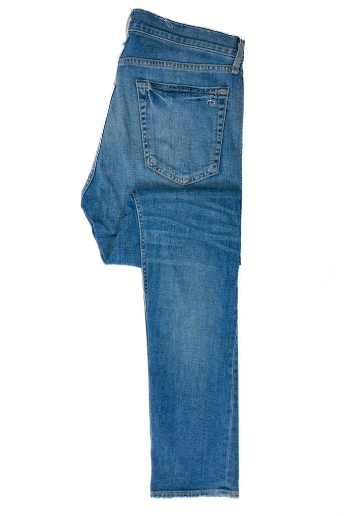 Rag & Bone Distressed Morrow Blue Fit1 Skinny Fit Jeans