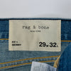 Rag & Bone Distressed Morrow Blue Fit1 Skinny Fit Jeans