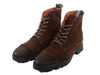 John Fluevog Brown Suede Cap Toe Boots